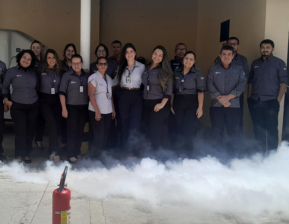 GRUPO VIPER REALIZA TREINAMENTO DE COMBATE A PRINCÍPIO DE INCÊNDIO NA SEDE DA VIPER SERVIÇOS